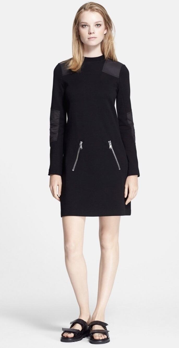 Marc by Marc Jacobs Jayden Galaxy Wool Blend Shift Dress Black XS